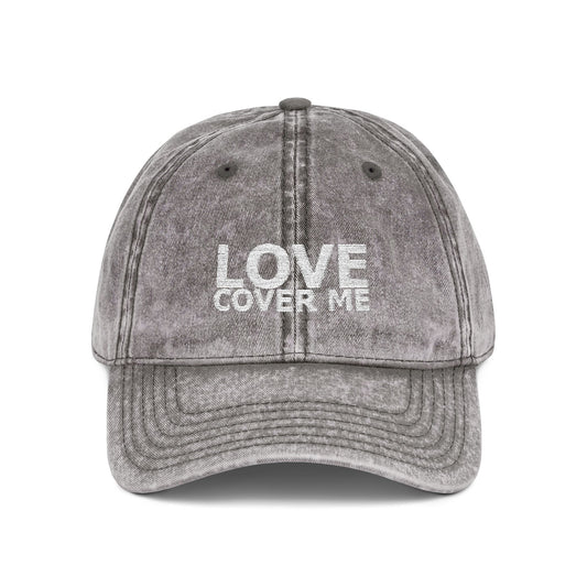 Embroidered Vintage Baseball Cap from the Gary Lynn Floyd Collection 'Love Cover Me'