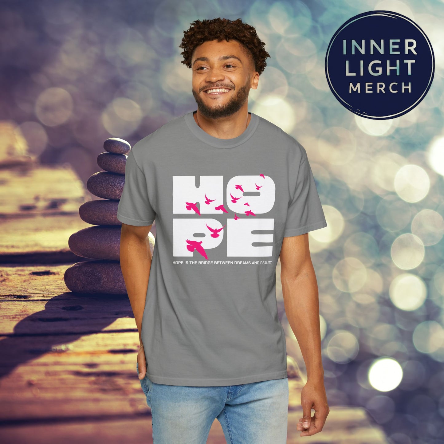 Hope Bridge Unisex T-shirt - Inspirational Quote Tee