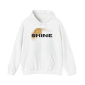 Hoodie — 'SHINE' Gold Glitter Brushstroke Graphic Hoodie