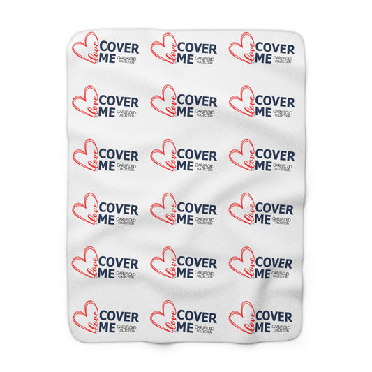 Sherpa Blanket "Love Cover Me"