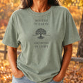 Rooted in Earth Growing in Light Comfort Colors T-Shirt, Nature-Inspired Spiritual Growth Tee