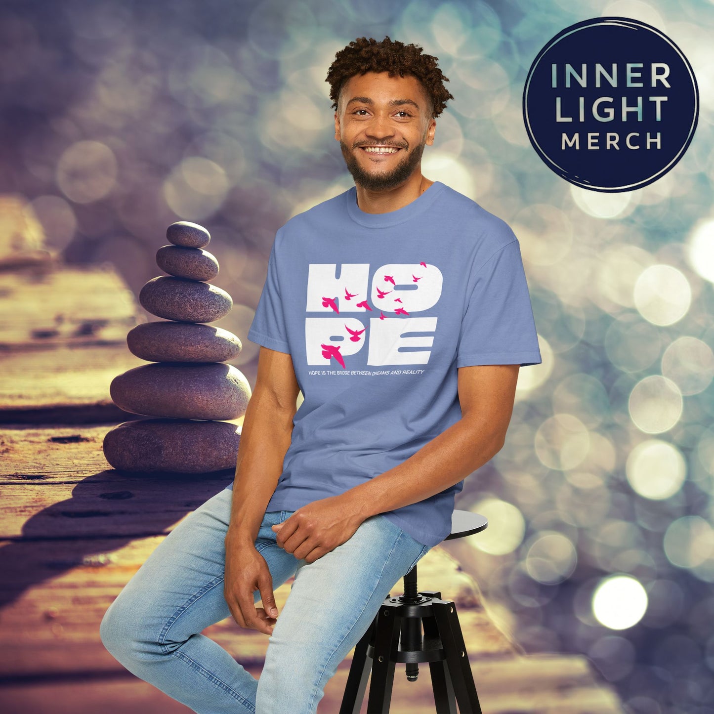 Hope Bridge Unisex T-shirt - Inspirational Quote Tee