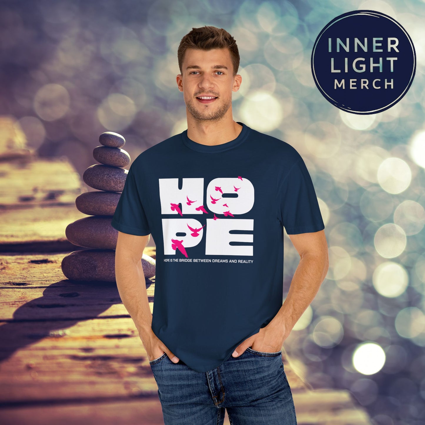 Hope Bridge Unisex T-shirt - Inspirational Quote Tee