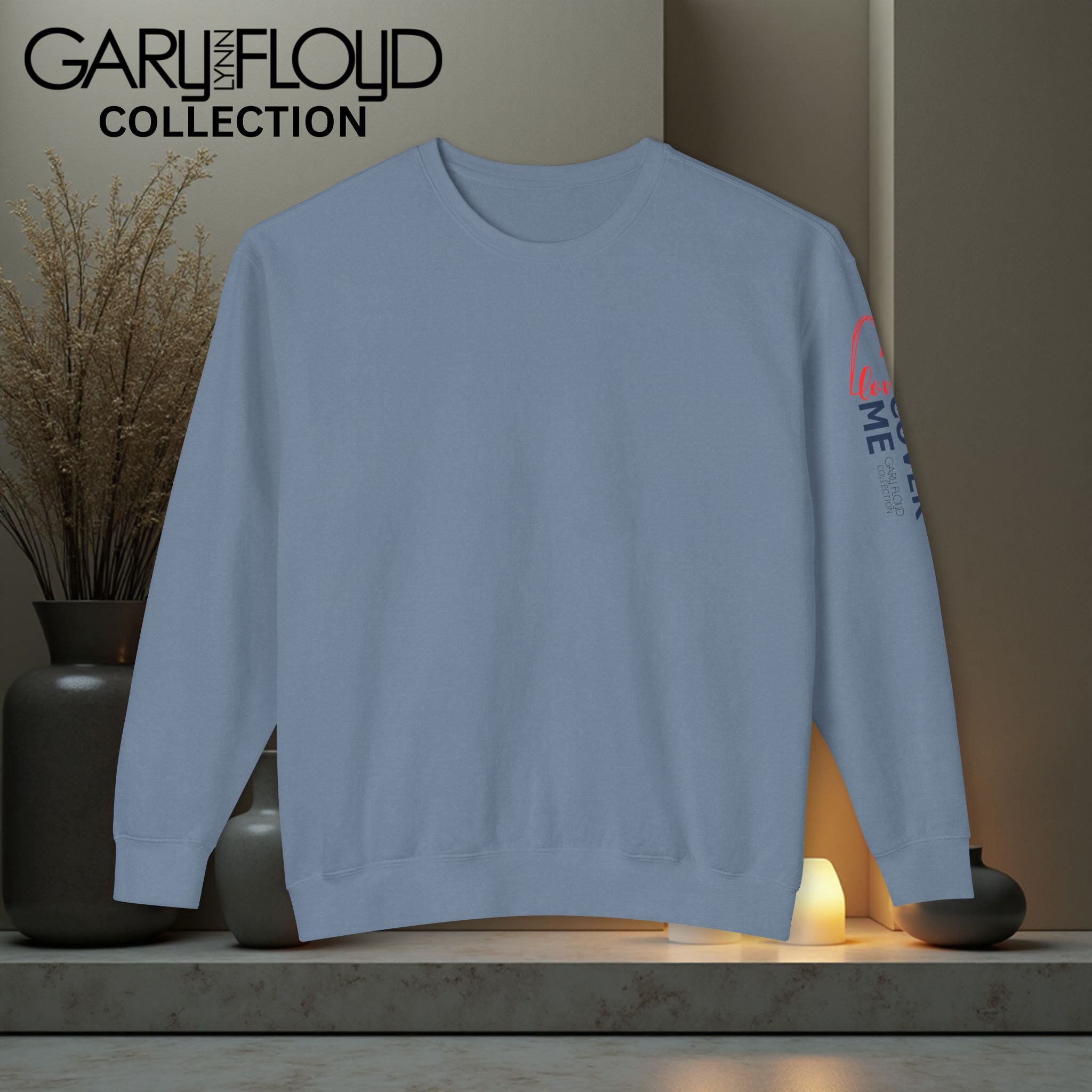 Vintage Comfort Crewneck Sweatshirt Love Cover Me Design