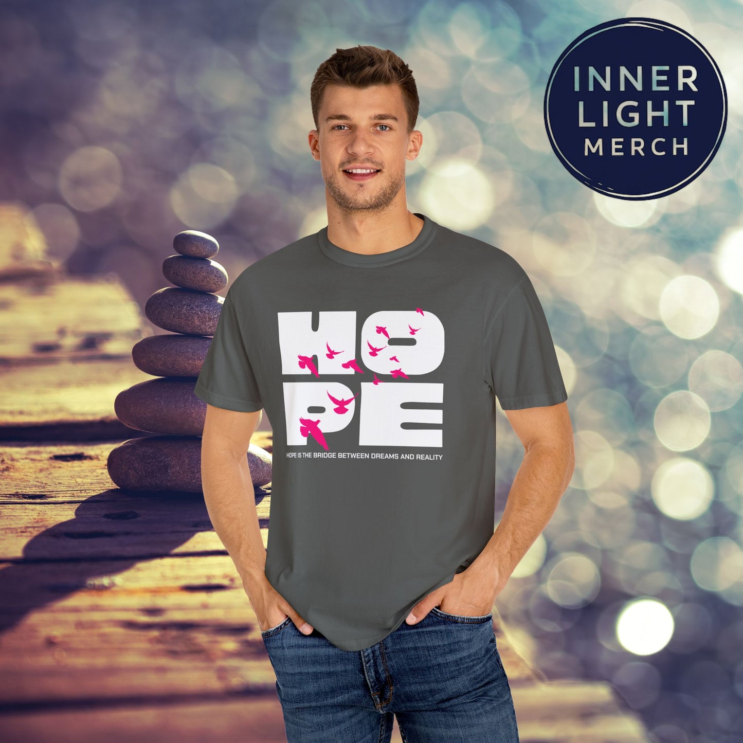 Hope Bridge Unisex T-shirt - Inspirational Quote Tee