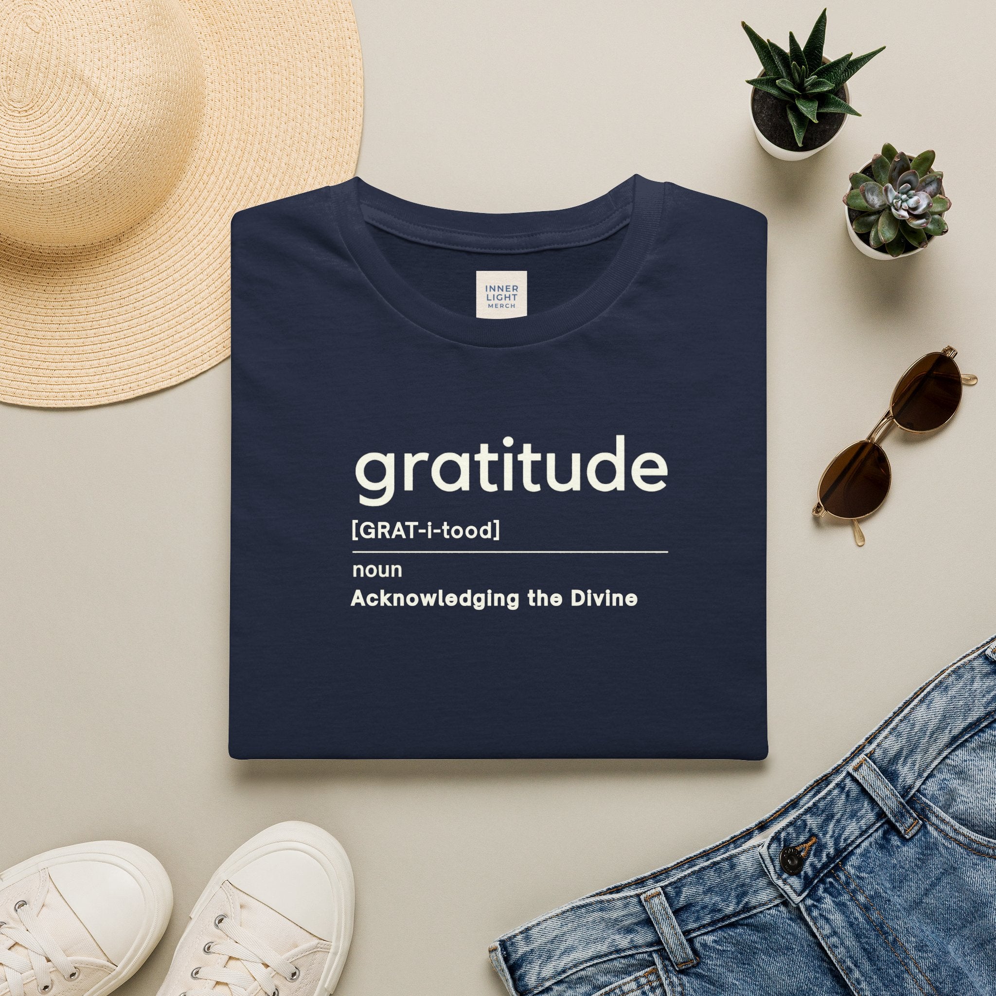 Gratitude Tee — Spiritual Definition Minimalist T-Shirt