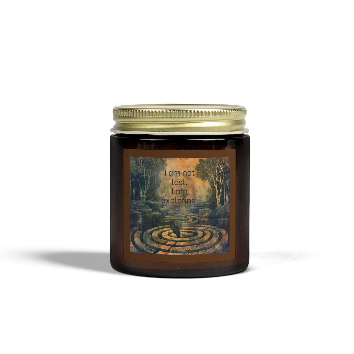 I Am Not Lost I Am Exploring Scented Coconut Apricot Candles (4oz, 9oz) Gift, Christmas gift, Gift for Her, Spiritual Gift