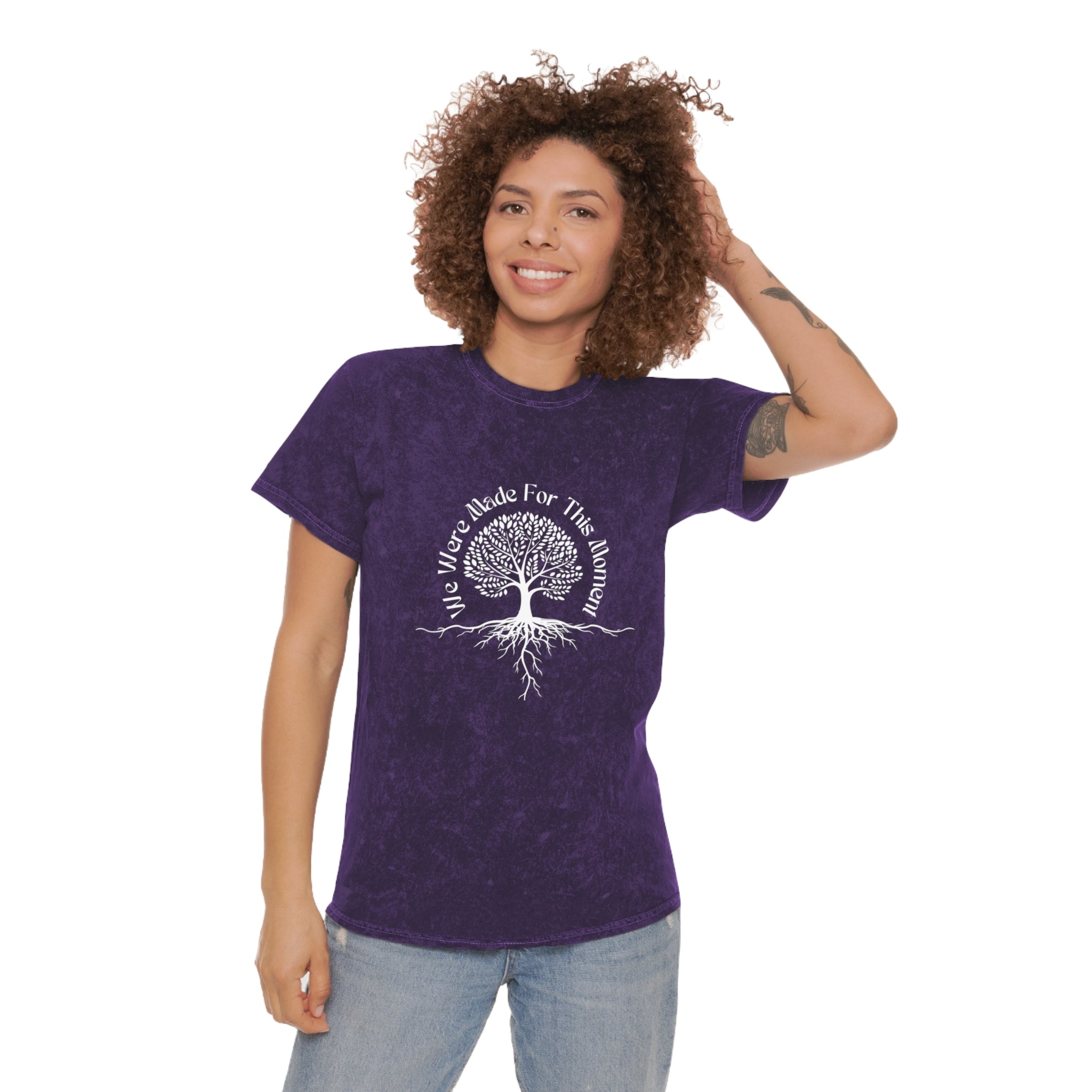 Tree of Life Mineral Wash T-Shirt - We Were Made for This Moment Design
