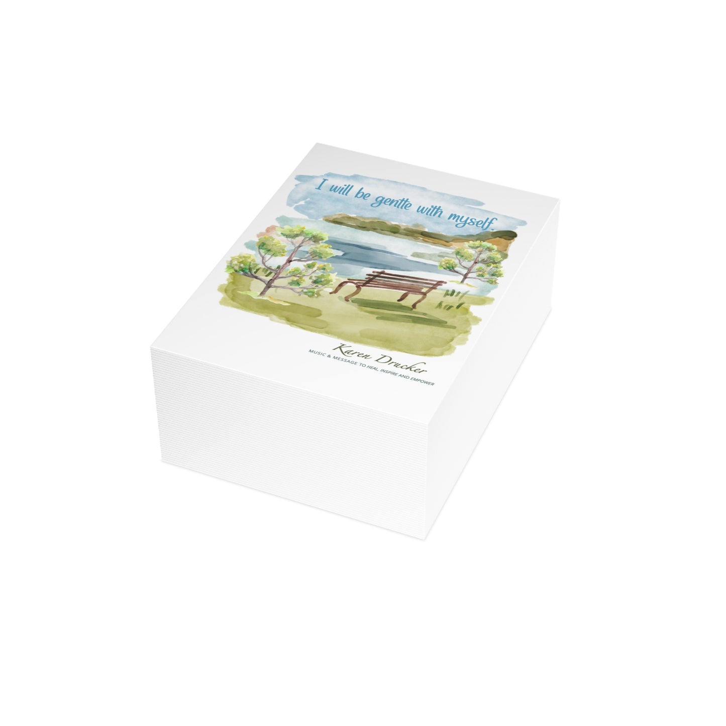 Greeting Cards - 'I will be gentle with myself' Karen Drucker Design