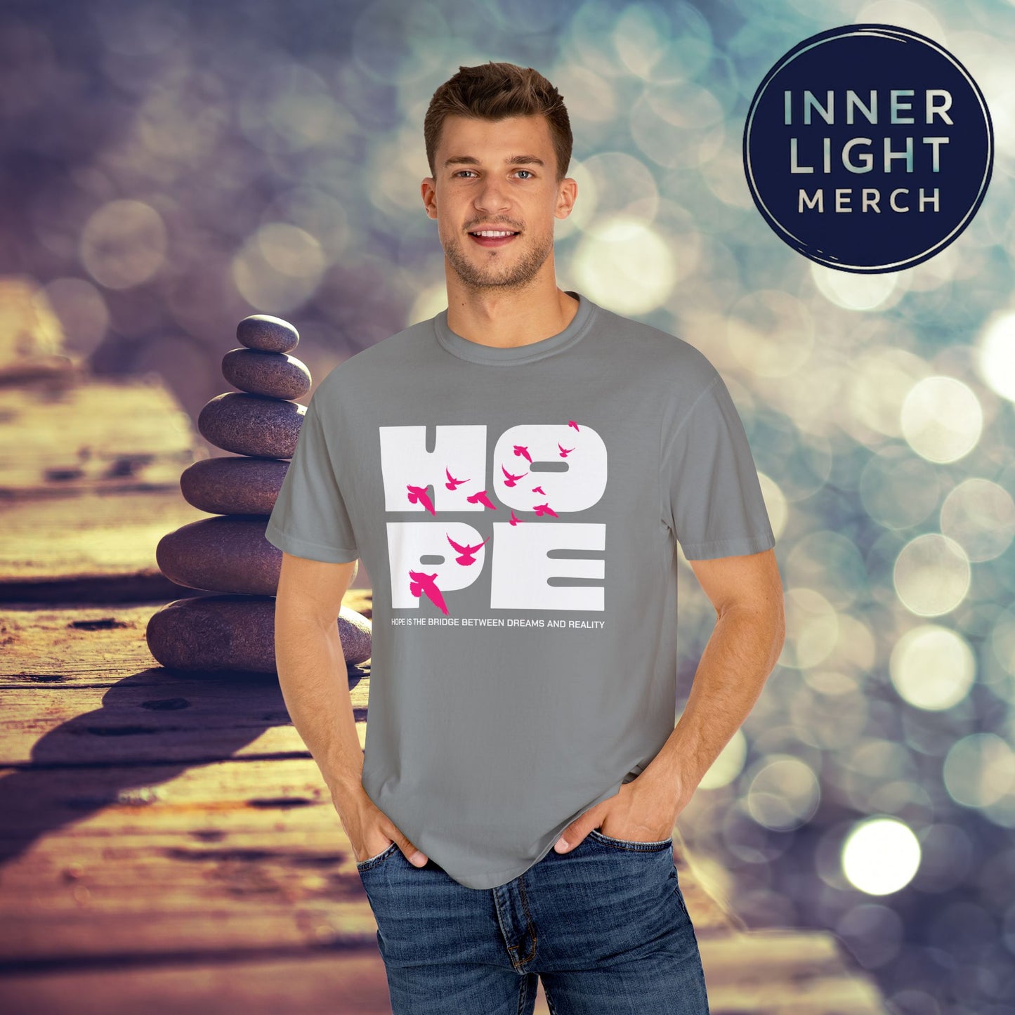 Hope Bridge Unisex T-shirt - Inspirational Quote Tee