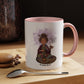 Auntie Aura Coffee Mug — “Coffee First, Manifest Second” Boho Spiritual Gift