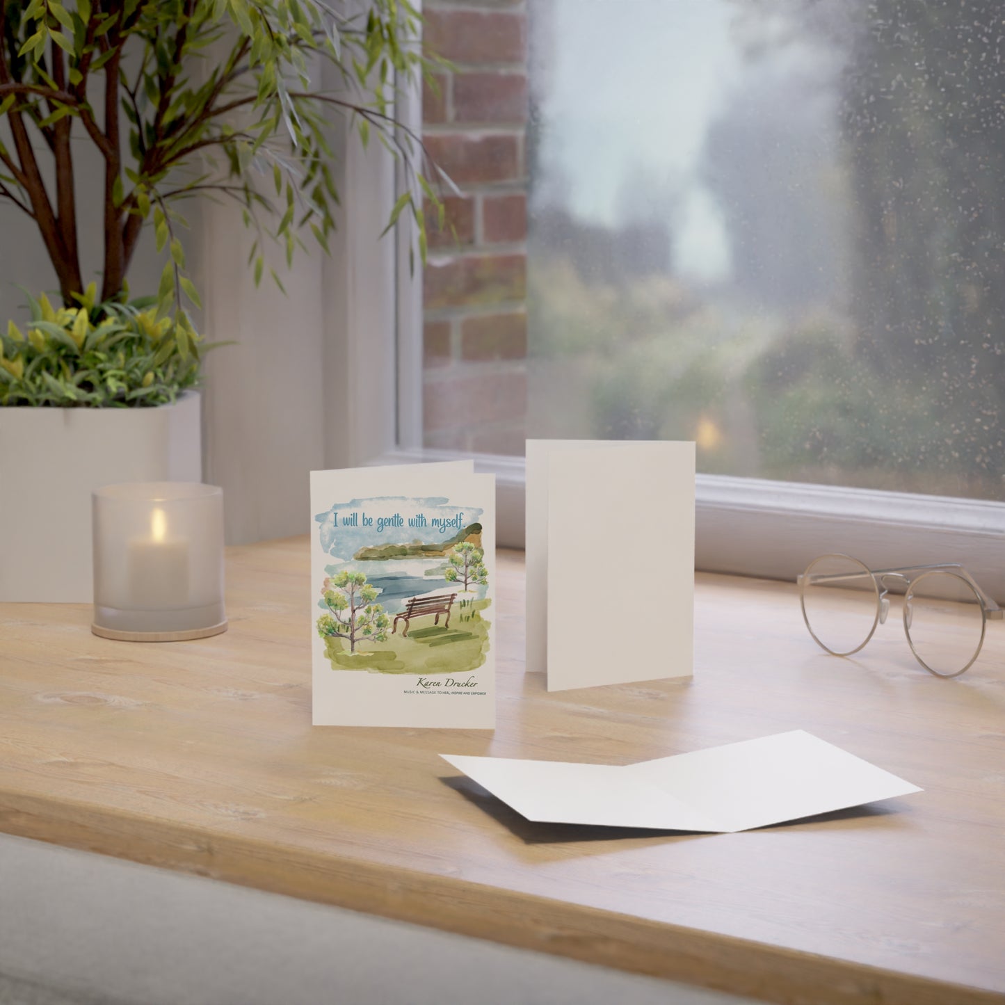 Greeting Cards - 'I will be gentle with myself' Karen Drucker Design