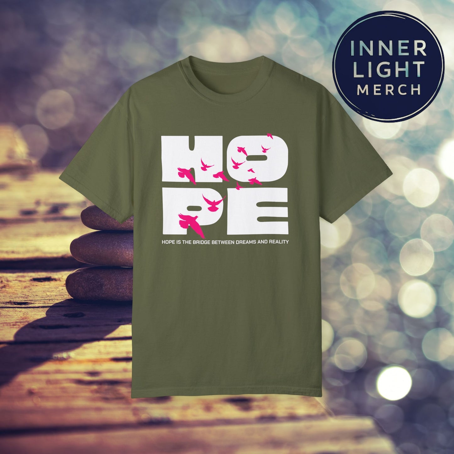 Hope Bridge Unisex T-shirt - Inspirational Quote Tee