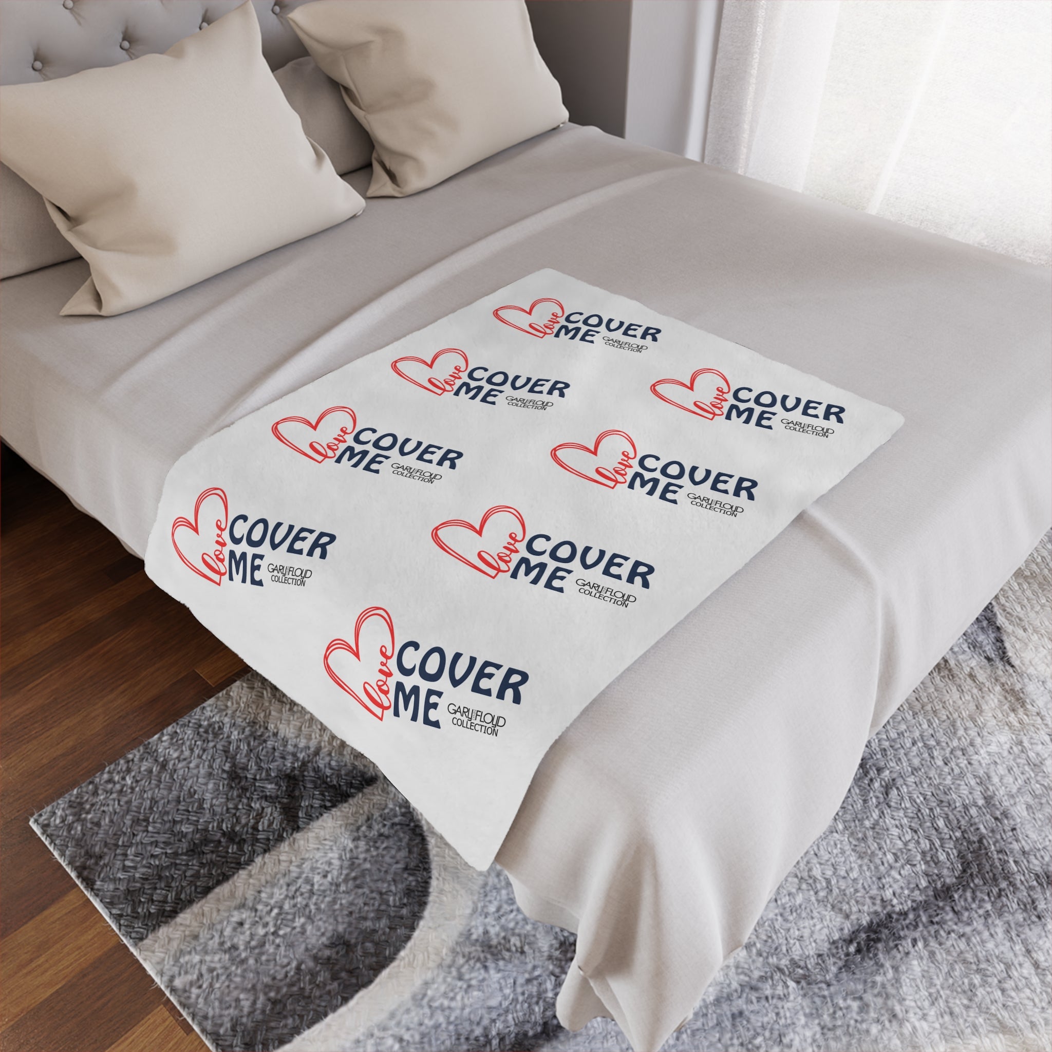 Minky Blanket - Love Cover Me  by Gary Lynn Floyd