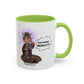 Auntie Aura Galaxy Mug — “Universe REALLY?!” Accent Ceramic Coffee Mug