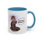 Auntie Aura Galaxy Mug — “Universe REALLY?!” Accent Ceramic Coffee Mug