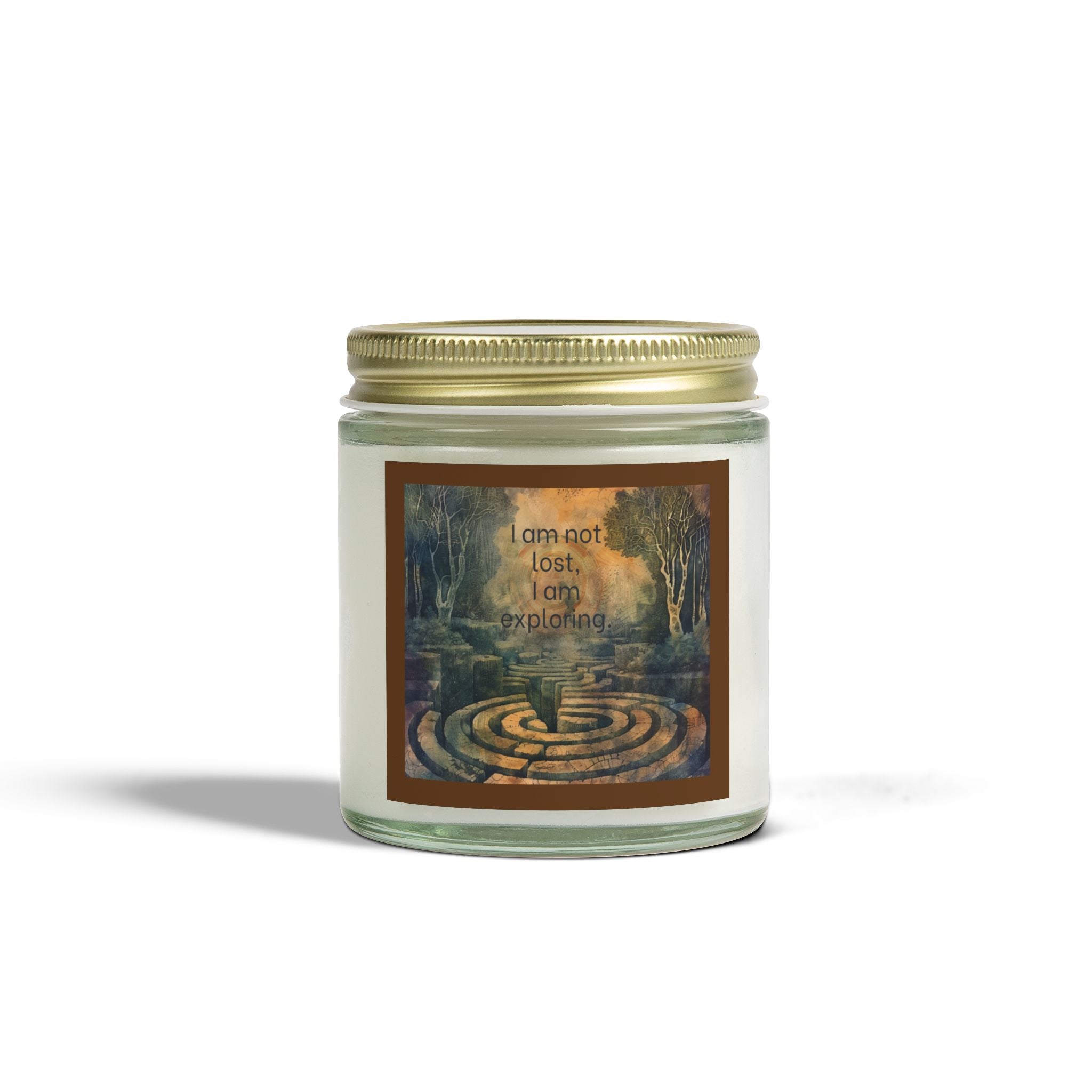 I Am Not Lost I Am Exploring Scented Coconut Apricot Candles (4oz, 9oz) Gift, Christmas gift, Gift for Her, Spiritual Gift