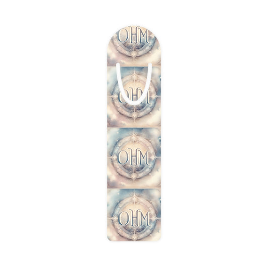 Metallic OHM Bookmark | Spiritual Reading Accessory | Meditation Gift | Eco-Friendly Page Holder | Zen Literature Decor