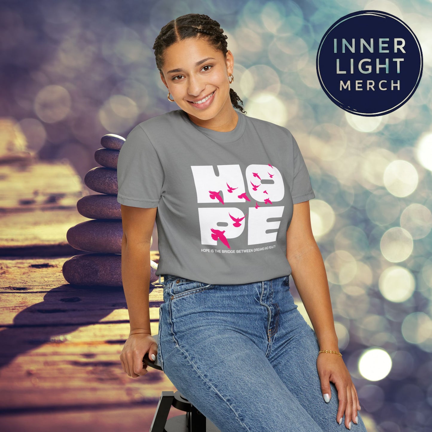 Hope Bridge Unisex T-shirt - Inspirational Quote Tee