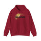 Hoodie — 'SHINE' Gold Glitter Brushstroke Graphic Hoodie