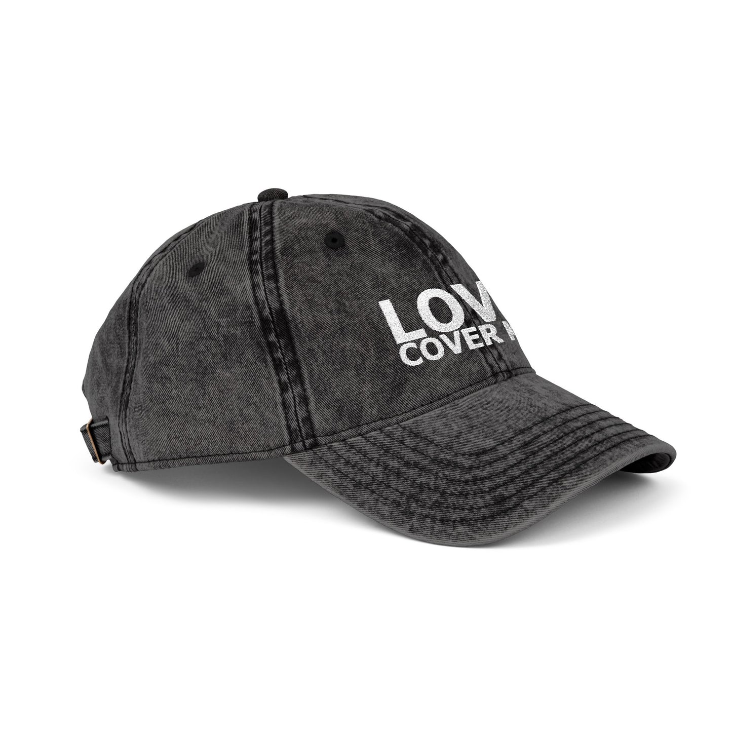 Embroidered Vintage Baseball Cap from the Gary Lynn Floyd Collection 'Love Cover Me'