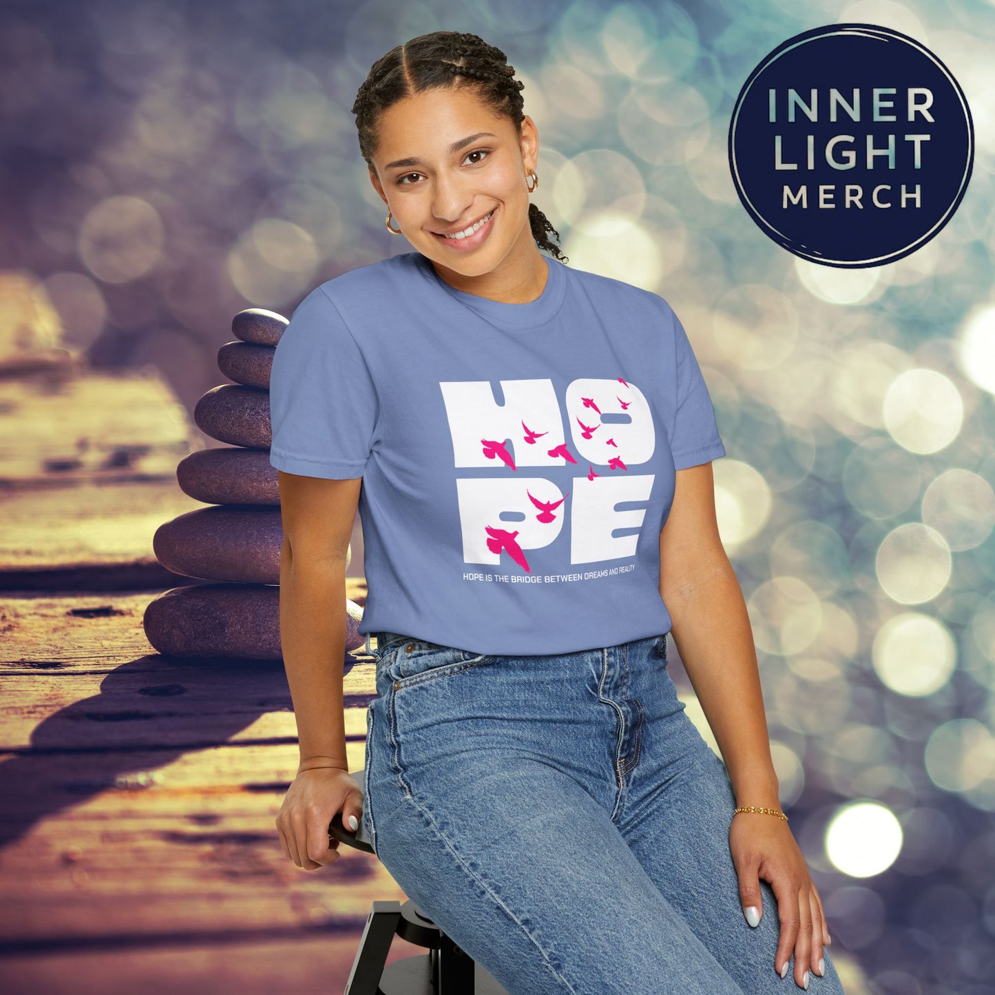 Hope Bridge Unisex T-shirt - Inspirational Quote Tee