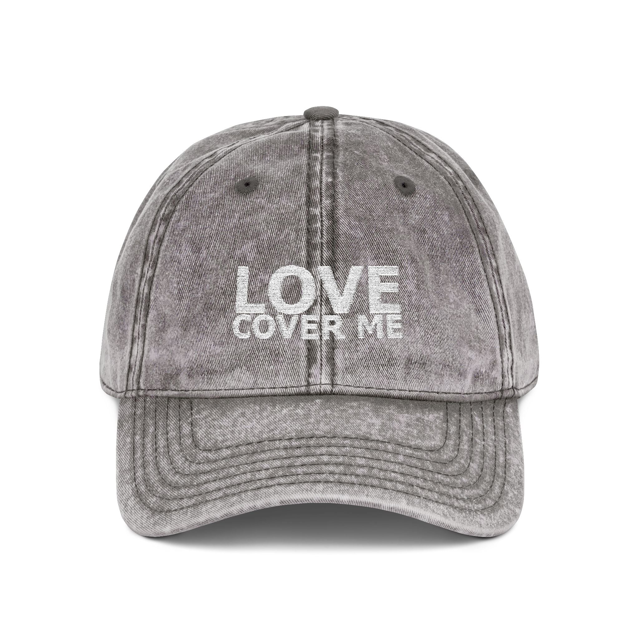 Cap - Embroidered Vintage Baseball Cap from the Gary Lynn Floyd Collection 'Love Cover Me'