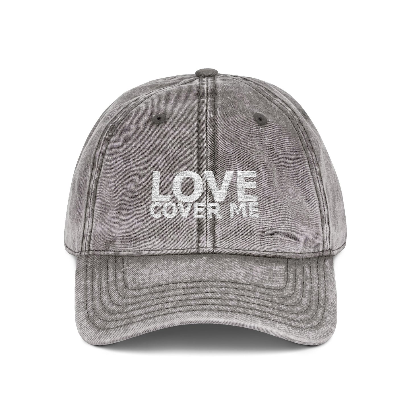 Embroidered Vintage Baseball Cap from the Gary Lynn Floyd Collection 'Love Cover Me'