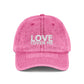 Embroidered Vintage Baseball Cap from the Gary Lynn Floyd Collection 'Love Cover Me'