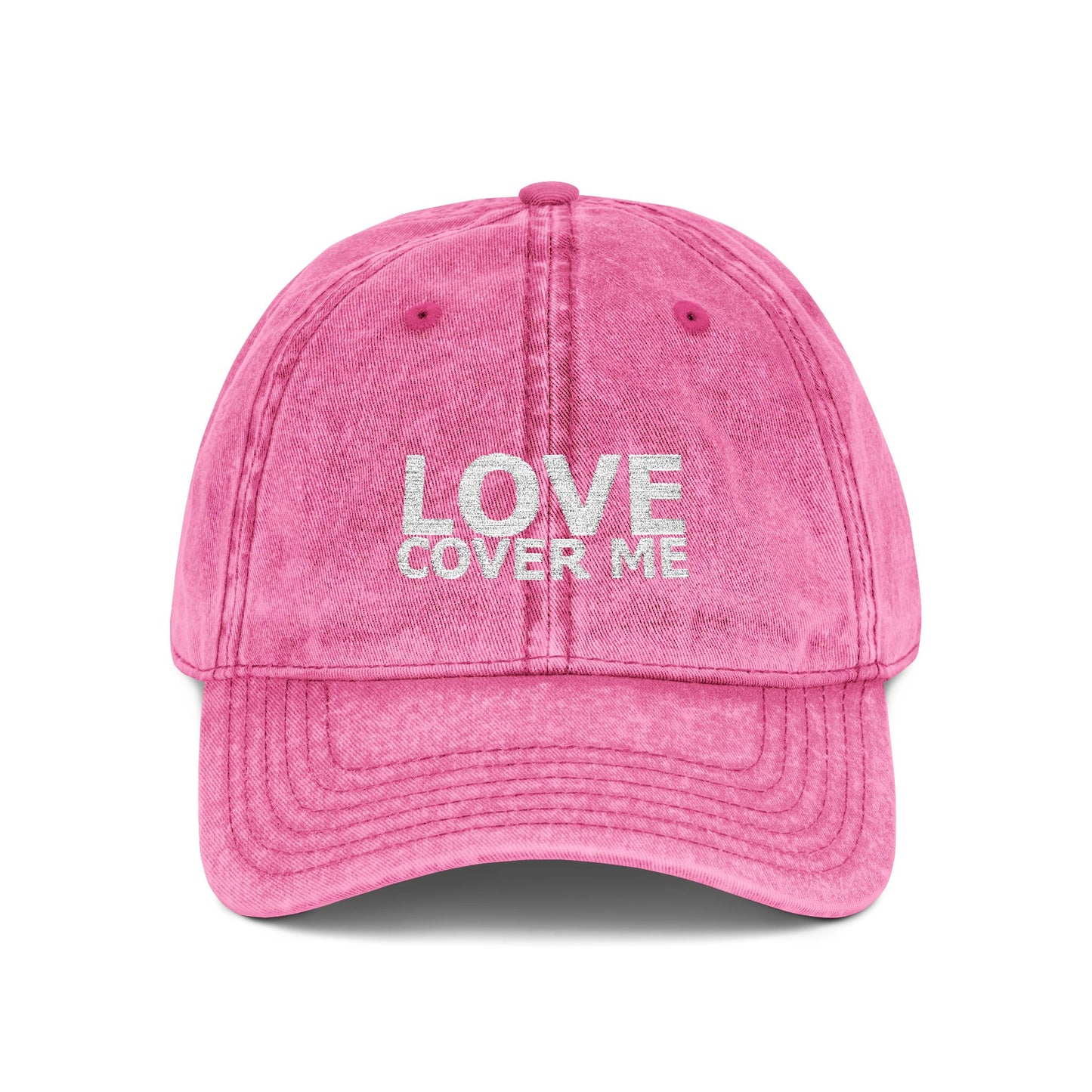 Embroidered Vintage Baseball Cap from the Gary Lynn Floyd Collection 'Love Cover Me'
