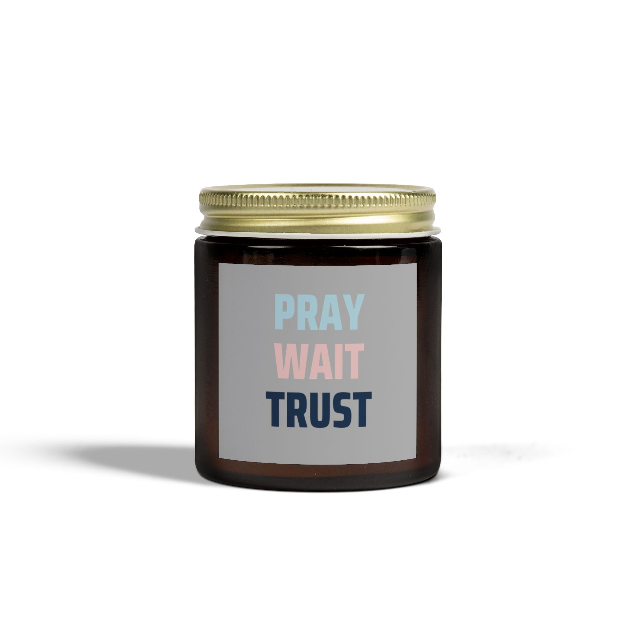 Candle Scented Prayer Wait Trust Coconut Apricot Wax