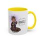 Auntie Aura Galaxy Mug — “Universe REALLY?!” Accent Ceramic Coffee Mug