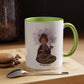 Auntie Aura Coffee Mug — “Coffee First, Manifest Second” Boho Spiritual Gift