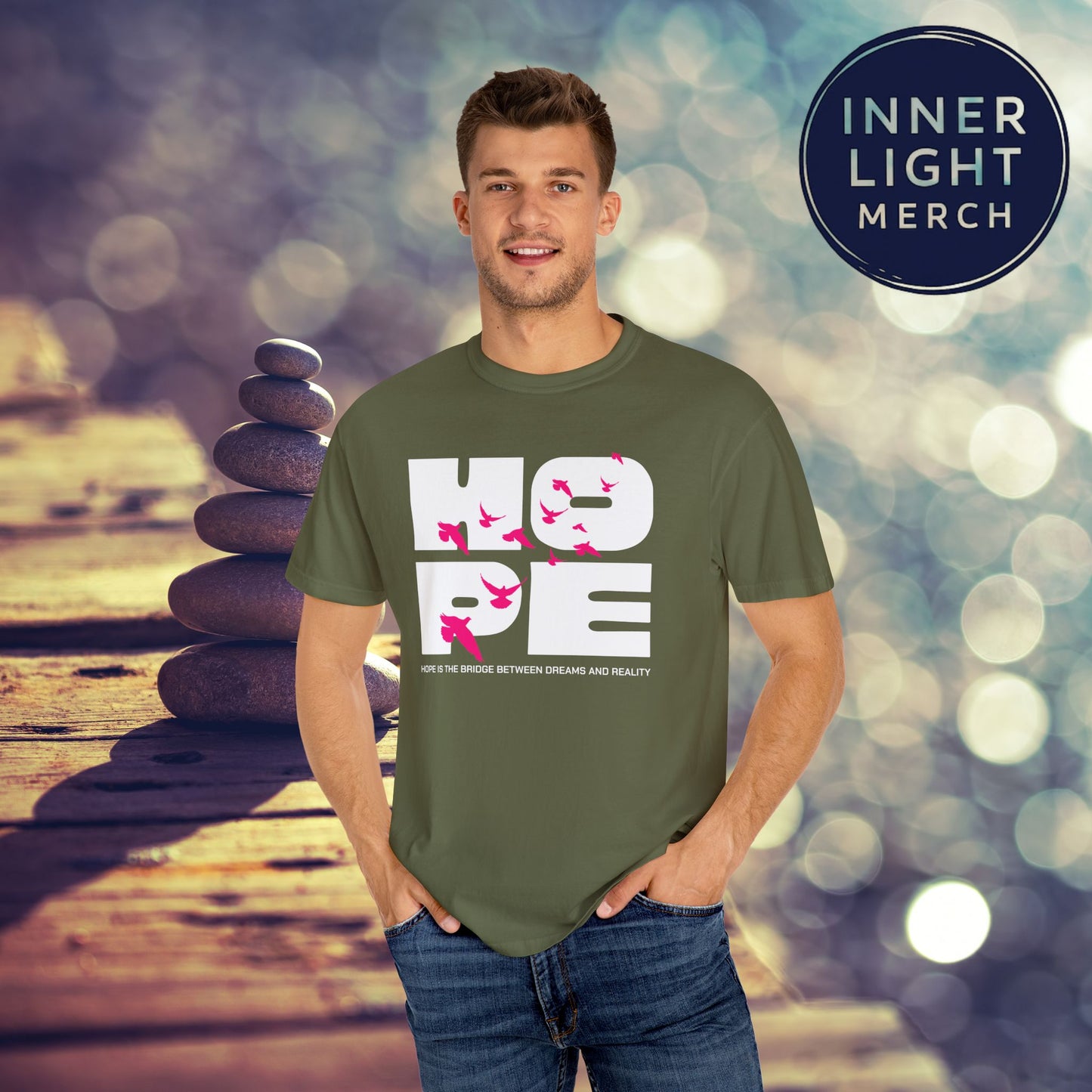 Hope Bridge Unisex T-shirt - Inspirational Quote Tee