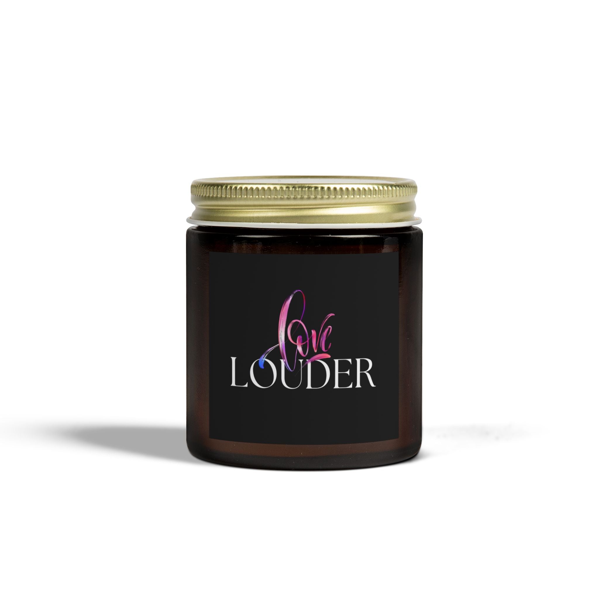 Scented Candles - Love Louder, Coconut Apricot Wax (4oz, 9oz)