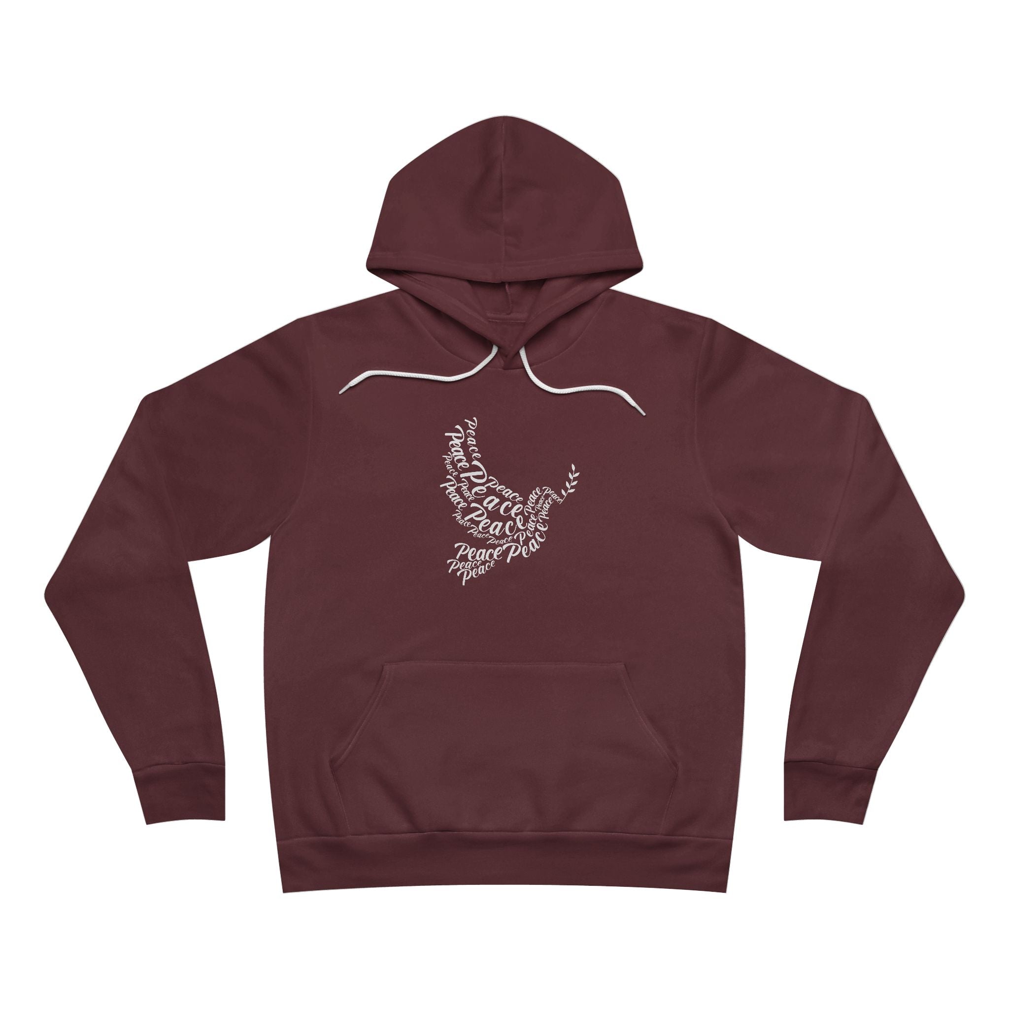Unisex Peace Dove Hoodie - Cozy Fleece Pullover for Mindfulness, Stress Relief, Gift for Friends, Meditation, Spiritual Wear