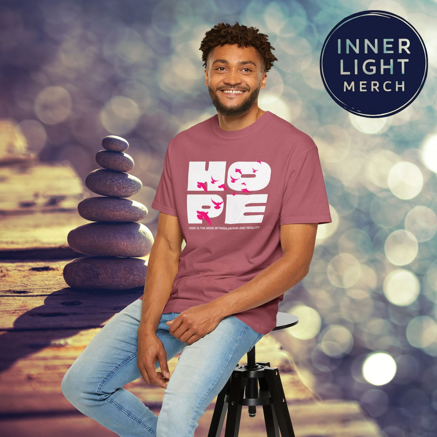 Hope Bridge Unisex T-shirt - Inspirational Quote Tee