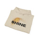 Hoodie — 'SHINE' Gold Glitter Brushstroke Graphic Hoodie