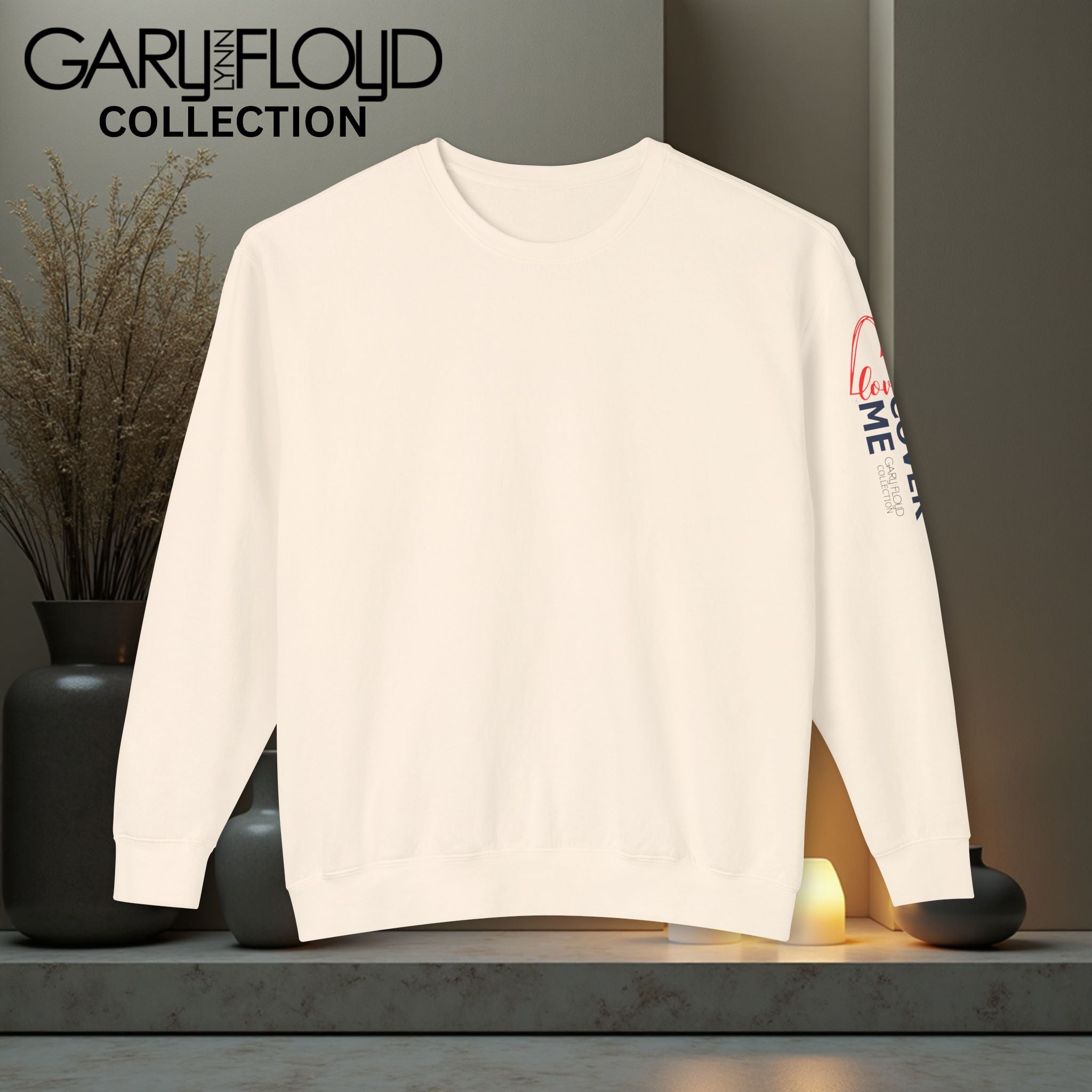 Vintage Comfort Crewneck Sweatshirt Love Cover Me Design