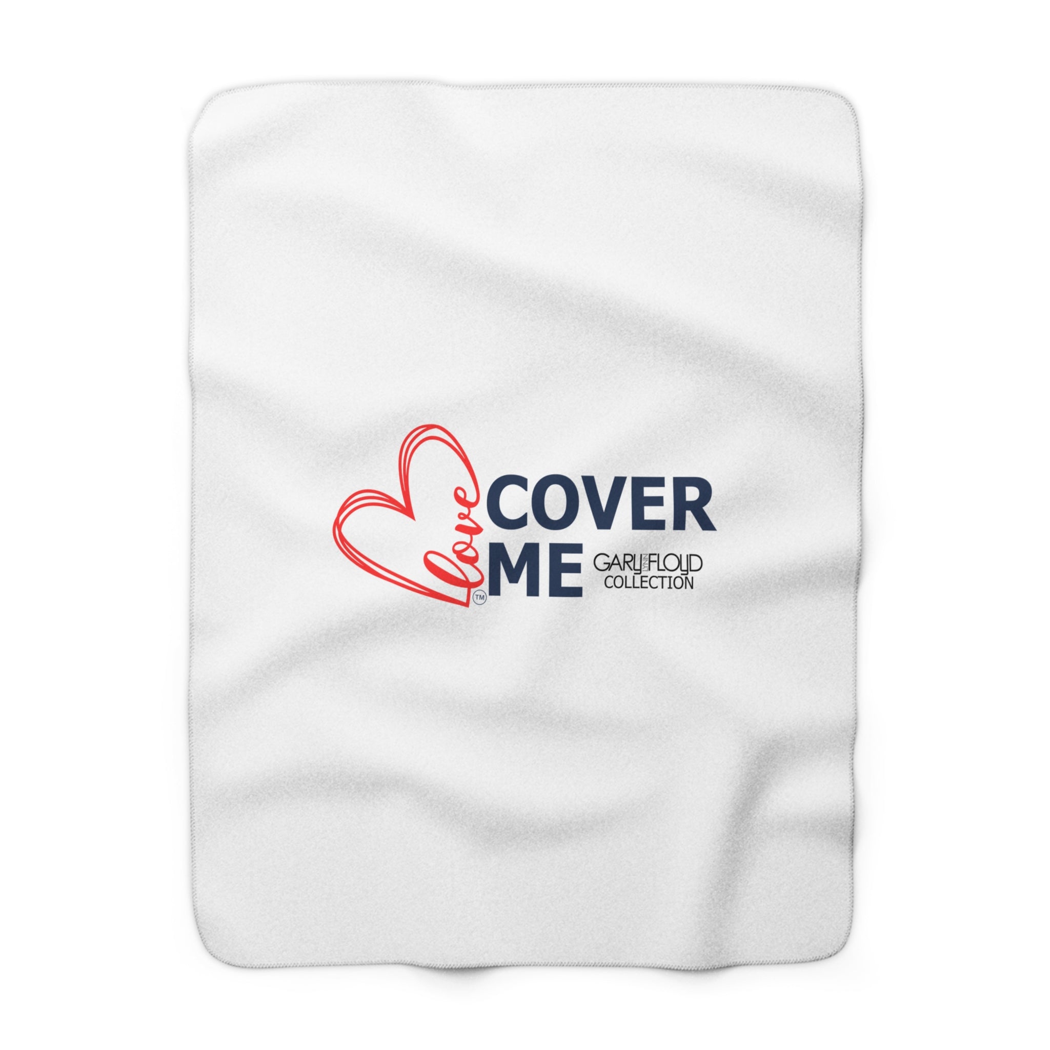 Sherpa Blanket with Large "Love Cover Me" from the Gary Lynn Floyd Collection