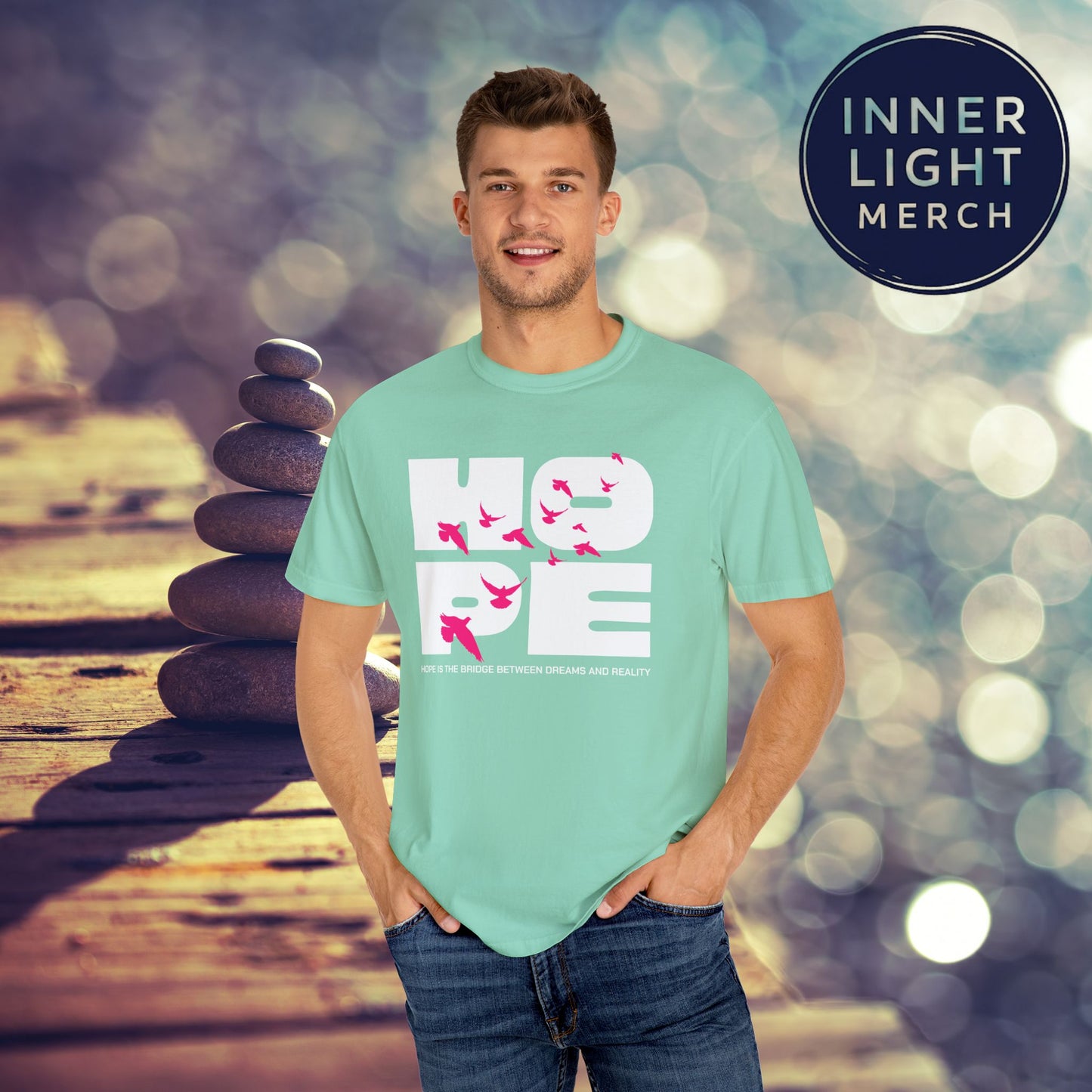 Hope Bridge Unisex T-shirt - Inspirational Quote Tee