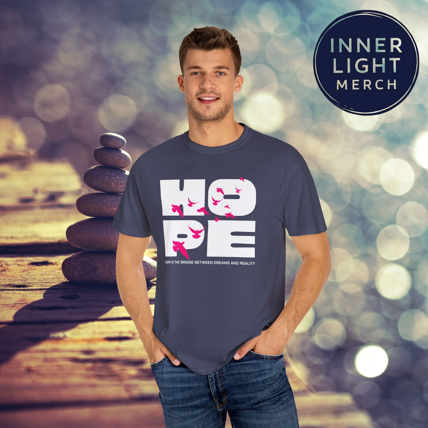 Hope Bridge Unisex T-shirt - Inspirational Quote Tee