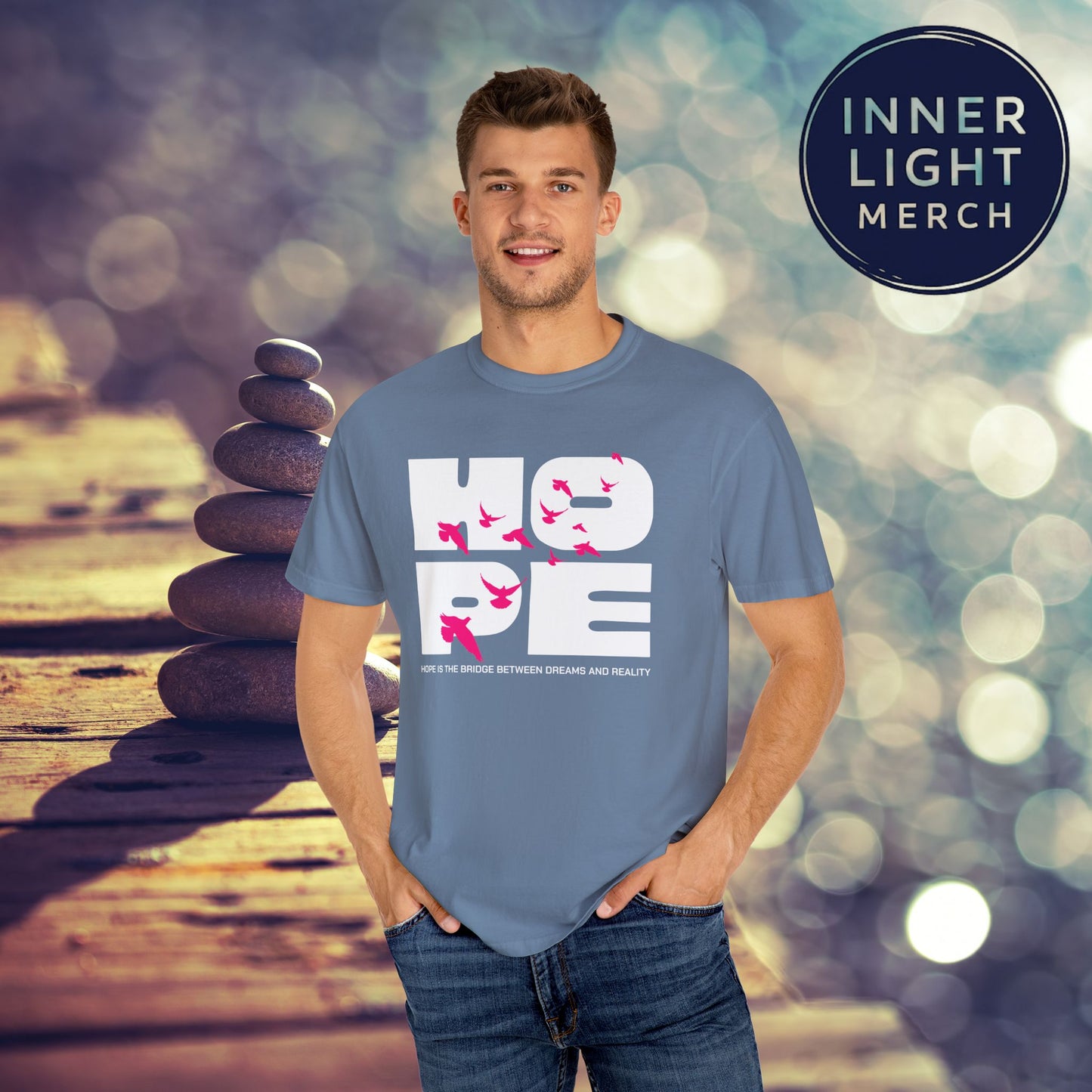 Hope Bridge Unisex T-shirt - Inspirational Quote Tee