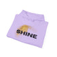 Hoodie — 'SHINE' Gold Glitter Brushstroke Graphic Hoodie