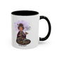 Auntie Aura Coffee Mug — “Coffee First, Manifest Second” Boho Spiritual Gift