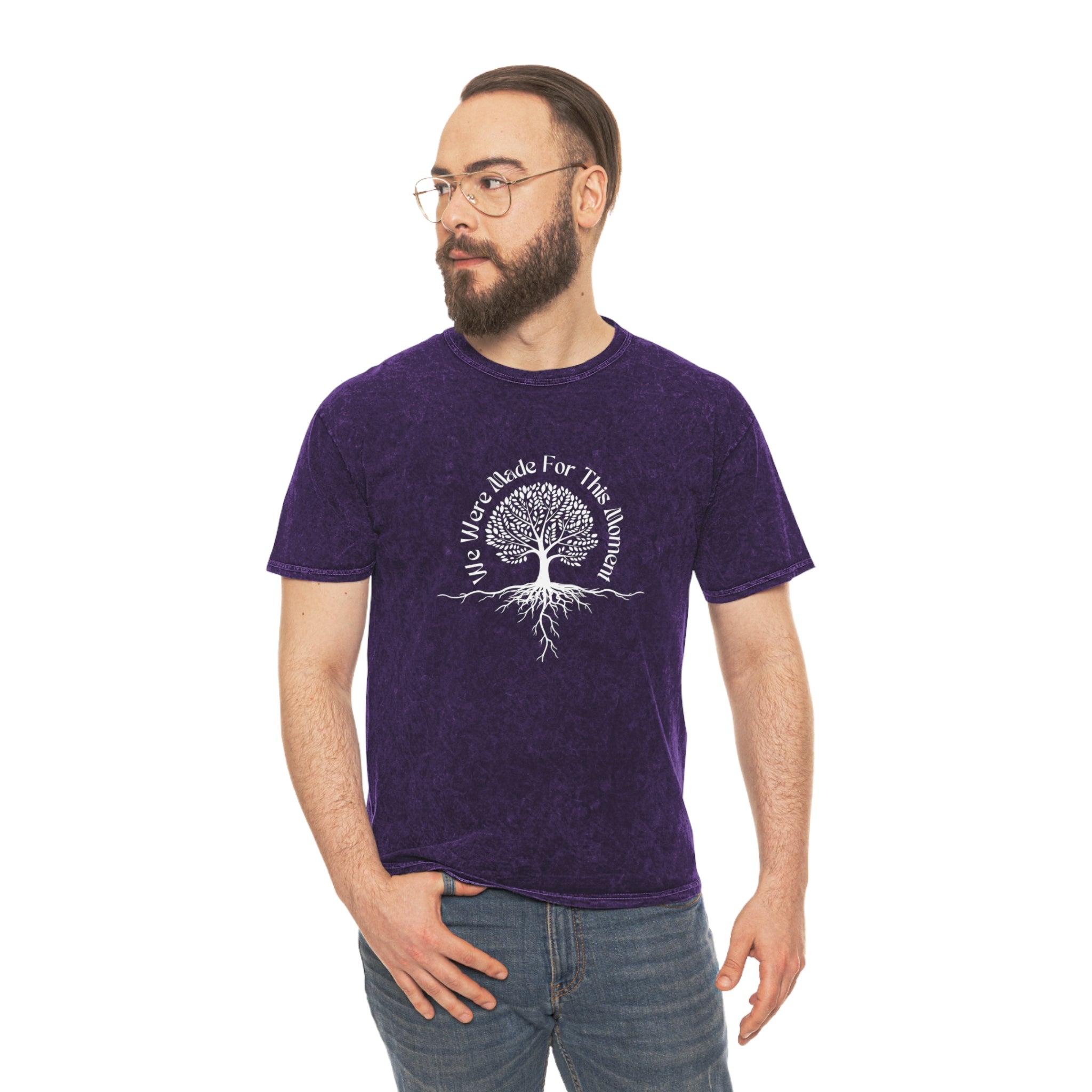 Tree of Life Mineral Wash T-Shirt - We Were Made for This Moment Design