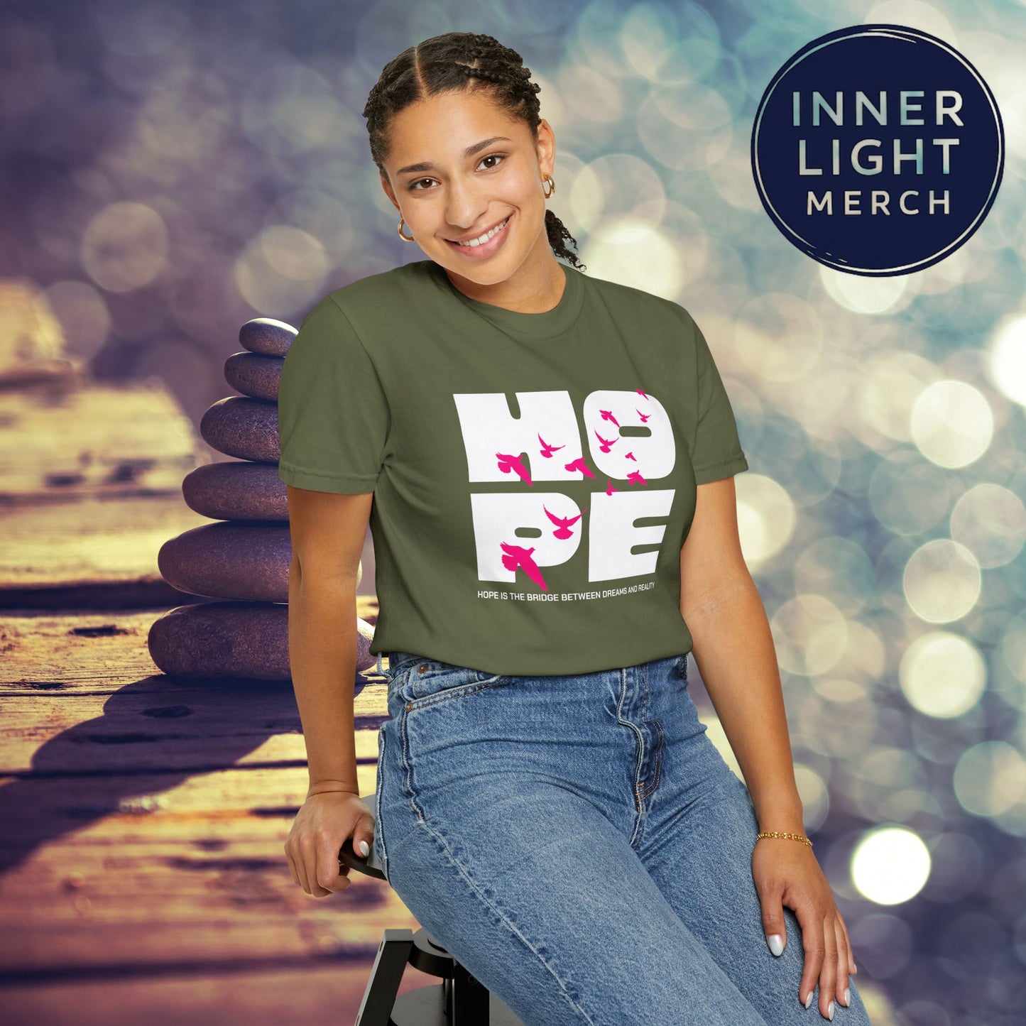 Hope Bridge Unisex T-shirt - Inspirational Quote Tee