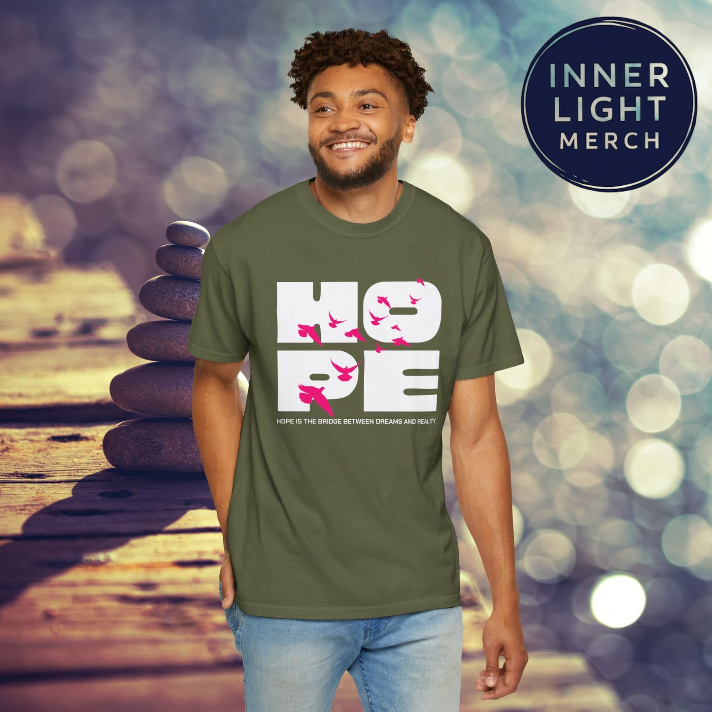 Hope Bridge Unisex T-shirt - Inspirational Quote Tee