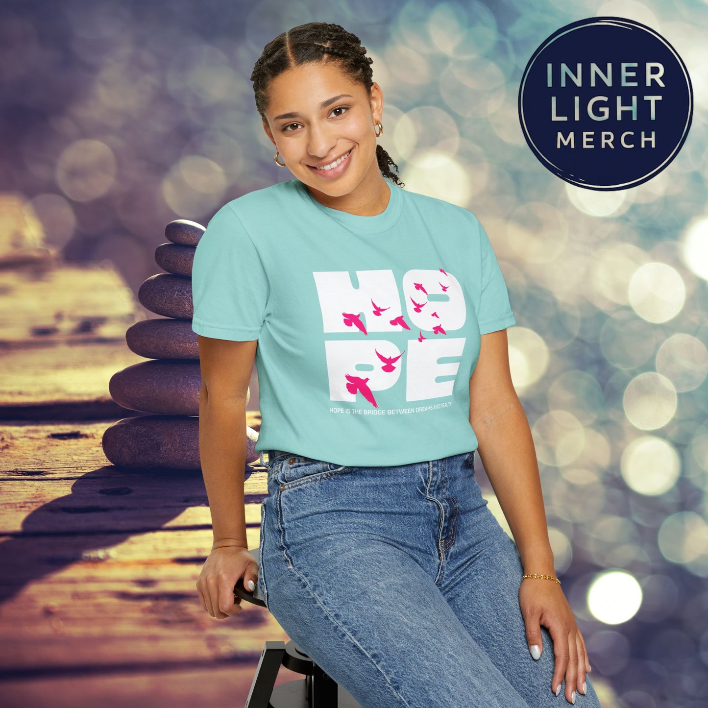 Hope Bridge Unisex T-shirt - Inspirational Quote Tee