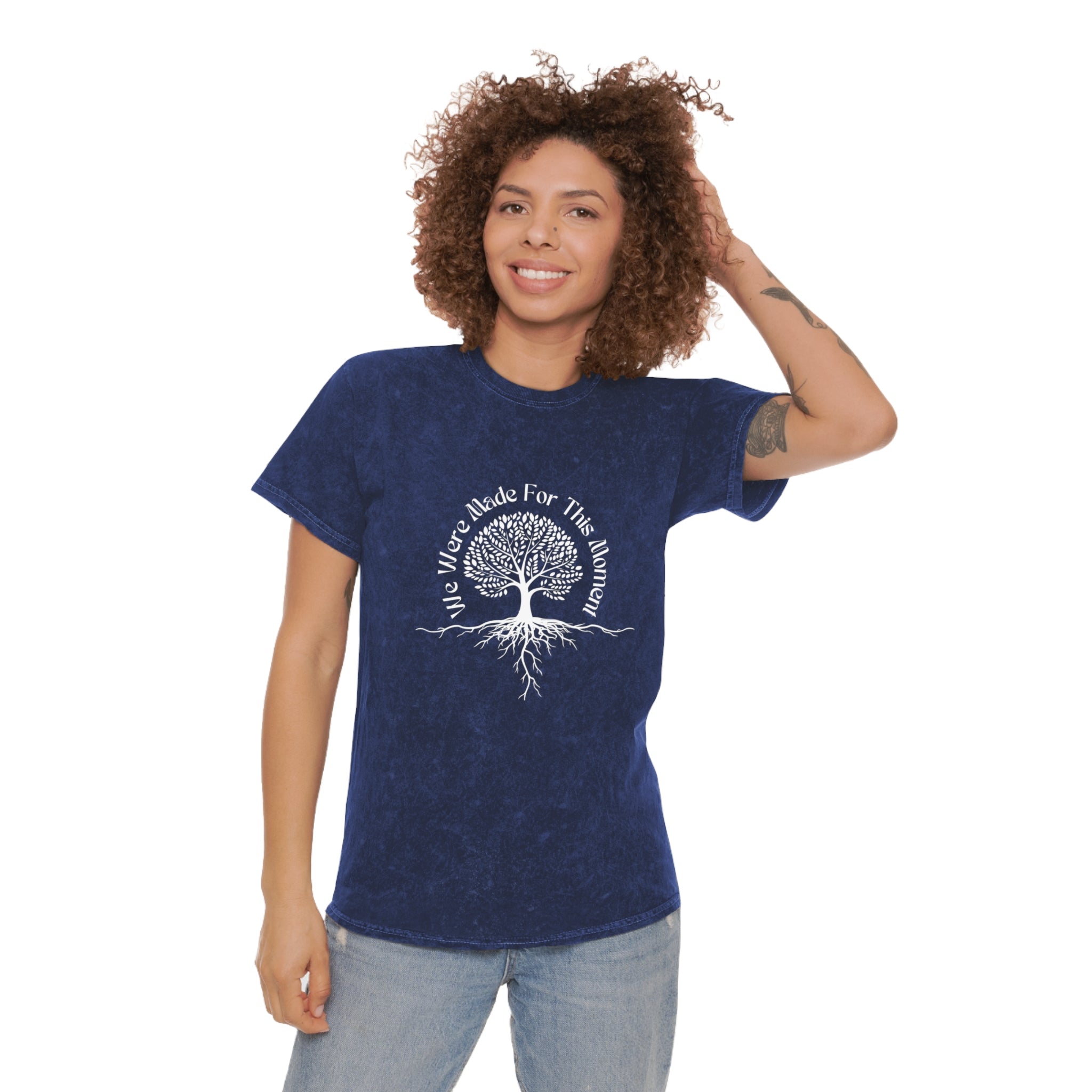 Tree of Life Mineral Wash T-Shirt - We Were Made for This Moment Design
